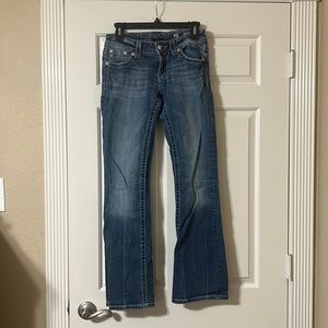 Miss me size 27 boot cut denim jean.